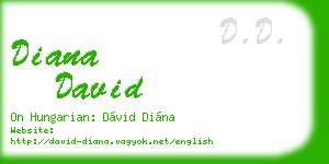 diana david business card