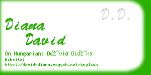 diana david business card